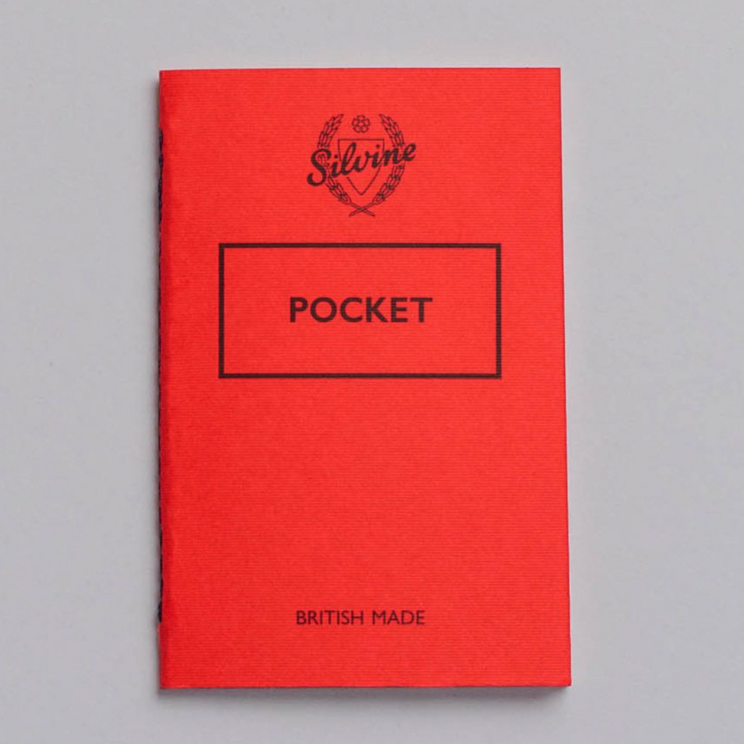 Silvine Originals Pocket Notebooks, Set of 3 – Hand-Stitched, 40 Pages