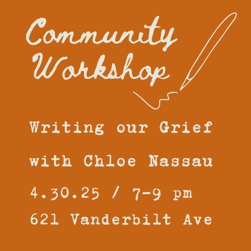 The Analog Stationer Community Workshop Writing our Grief Chloe Nassau 4-30-2025