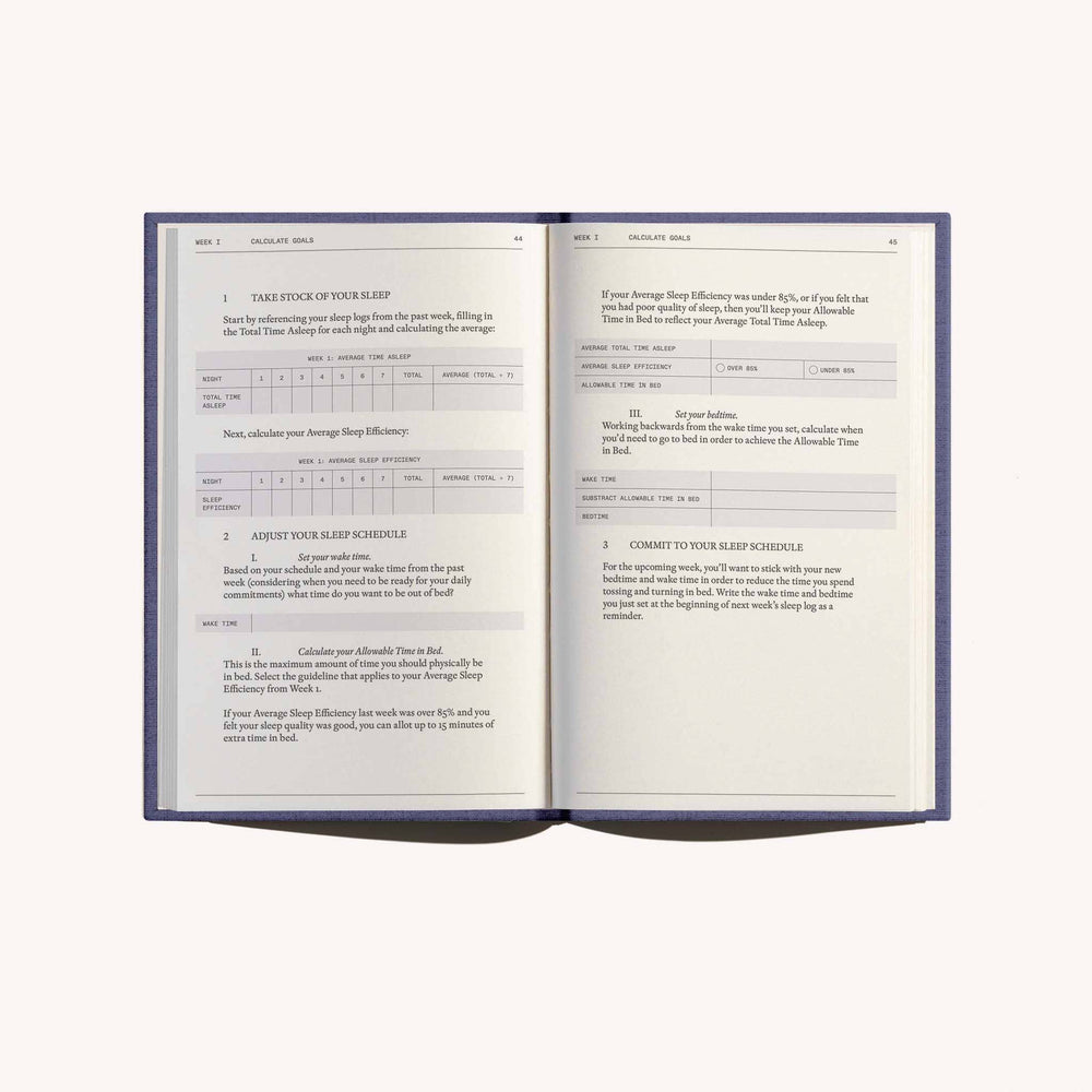 Therapy Notebooks: The Anti-Insomnia Notebook, Detail