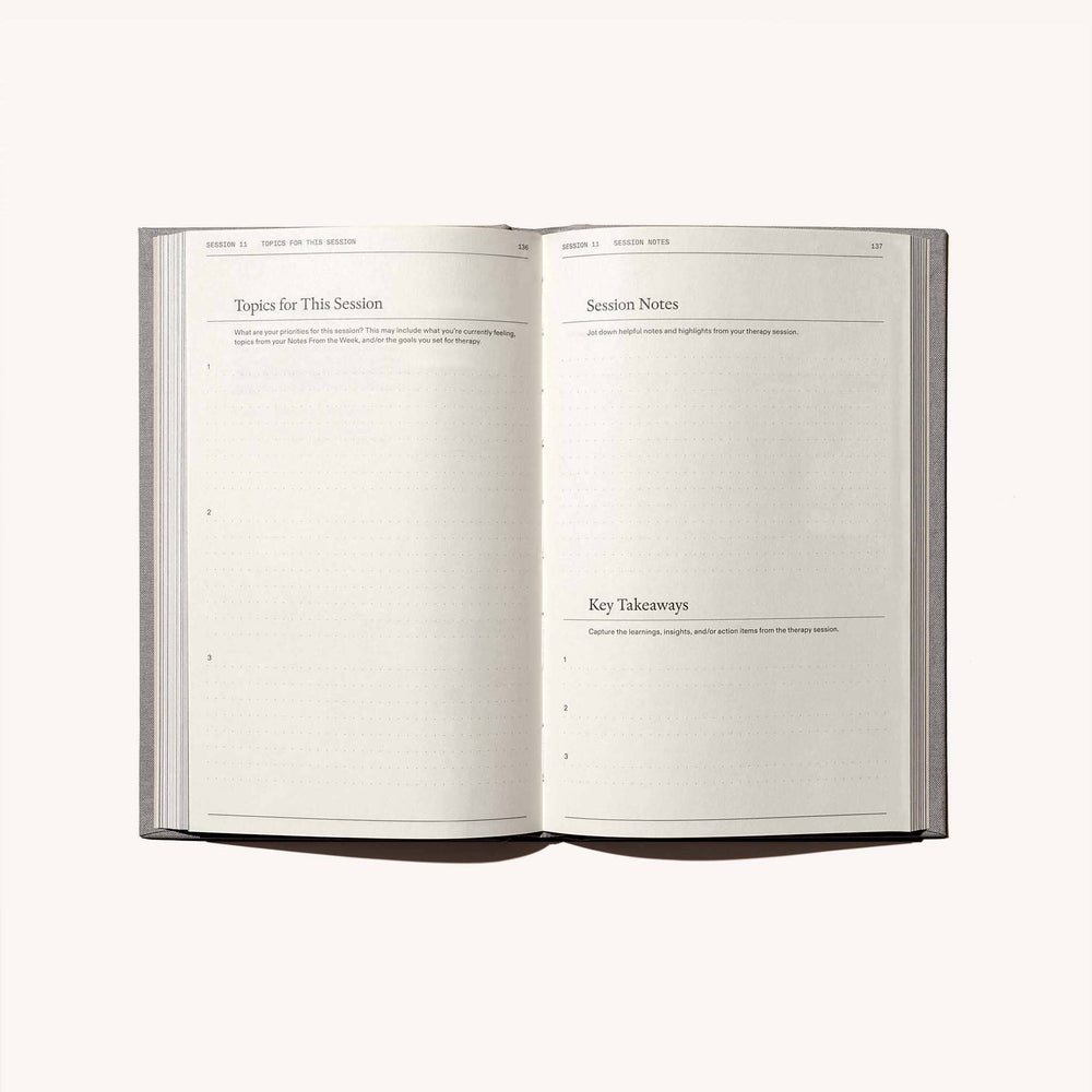 Therapy Notebooks: The Therapy Journal, Detail