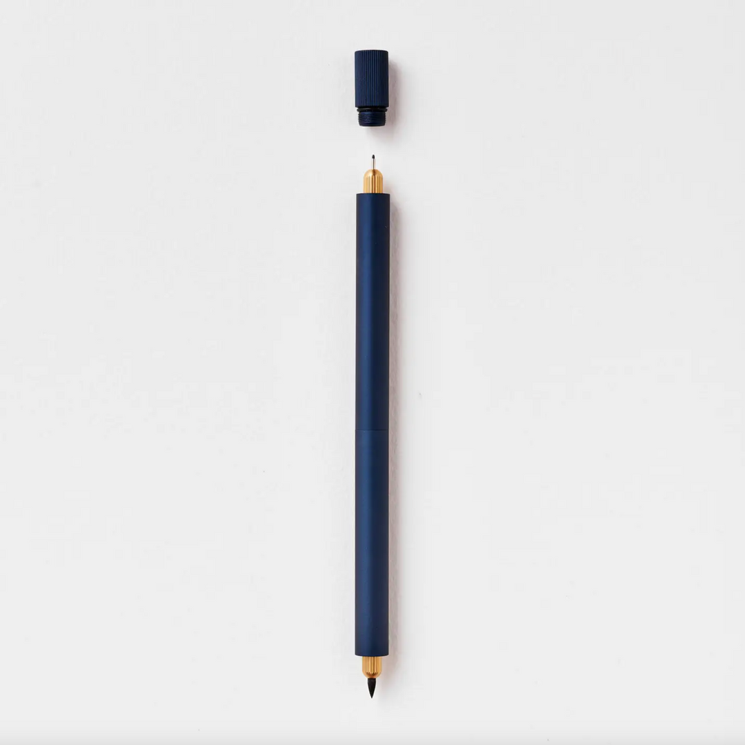 Tom's Studio Lumos Pro Infinitely Refillable Duo-Tip Pen, Midnight