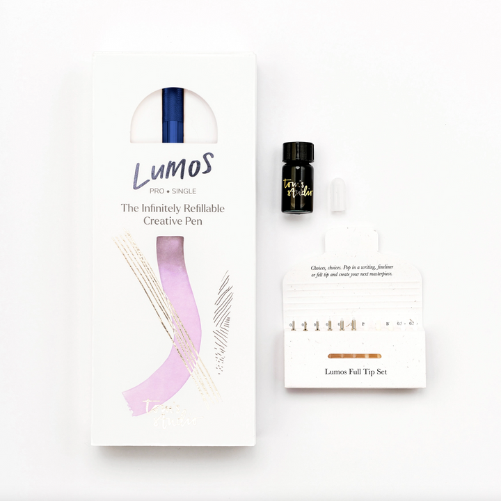Tom's Studio Lumos Pro Infinitely Refillable Single-Tip Pen Set, Box