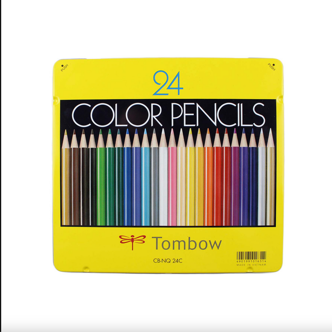 Tombow 1500 Series Colored Pencils, Set of 24, Full Size