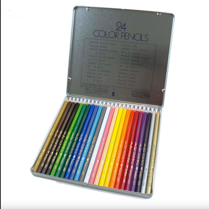 Tombow 1500 Series Colored Pencils, Set of 24, Full Size, Detail