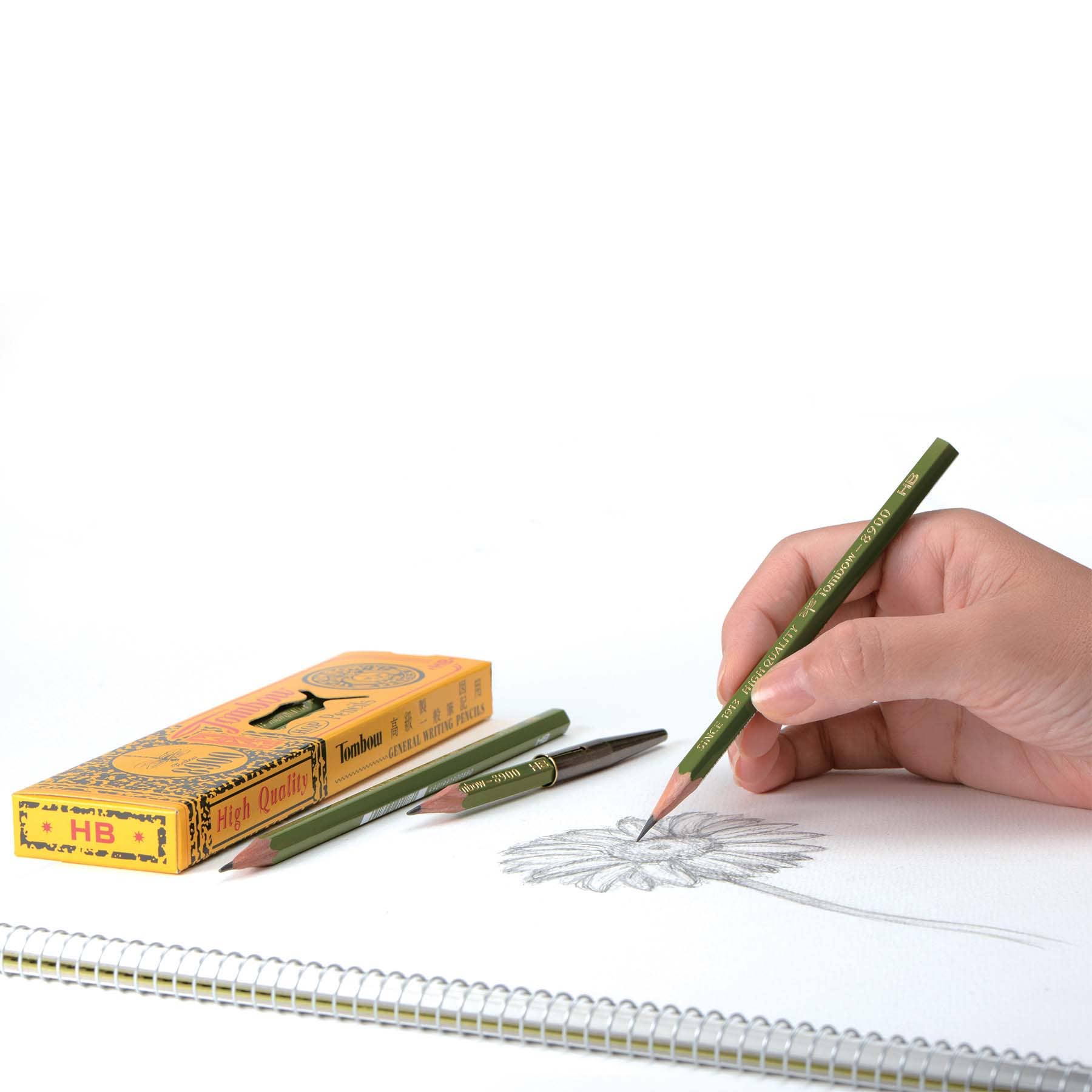 Tombow 8900 HB Hexagonal Drawing Pencils, Set of 12 – The Analog