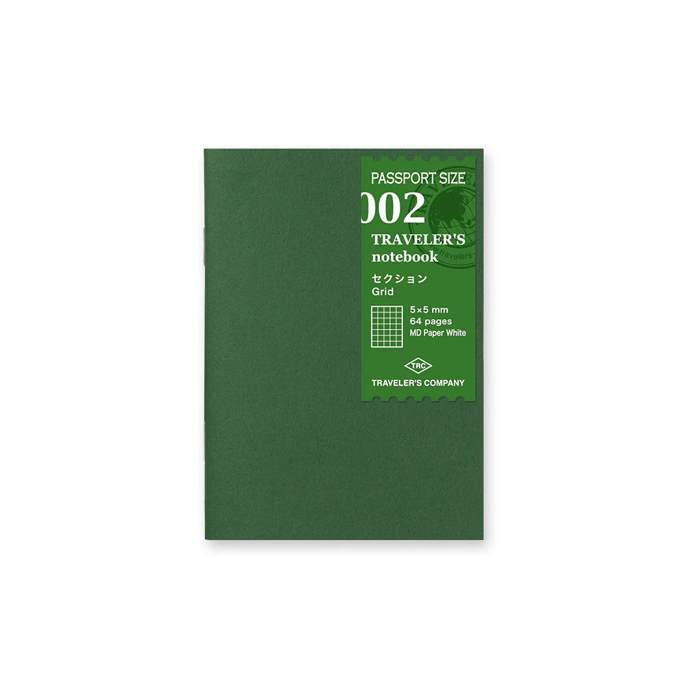 Traveler's Company Traveler's Notebook Passport Refills, 002 Grid Notebook