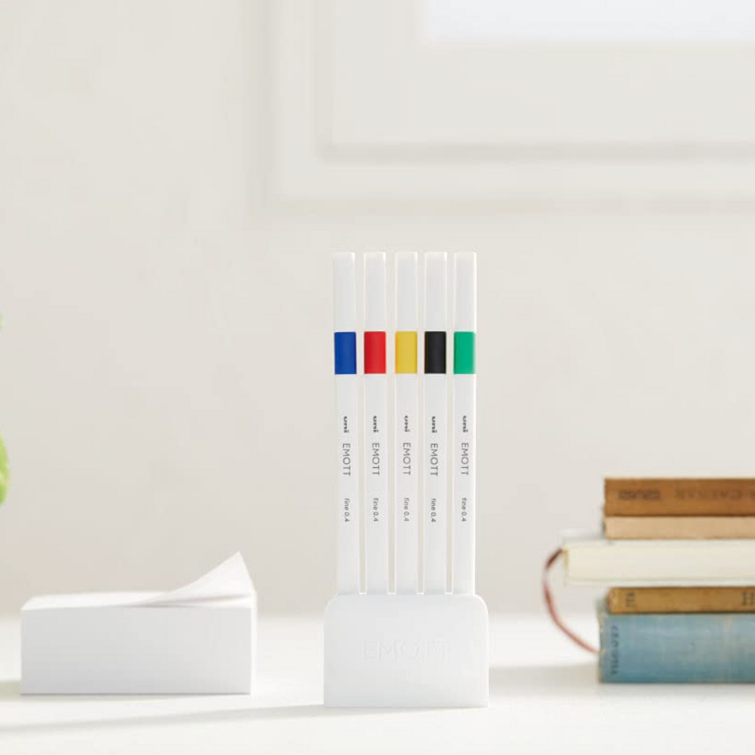 Uni EMOTT Vivid Colors Fineliner Pens Set of 5