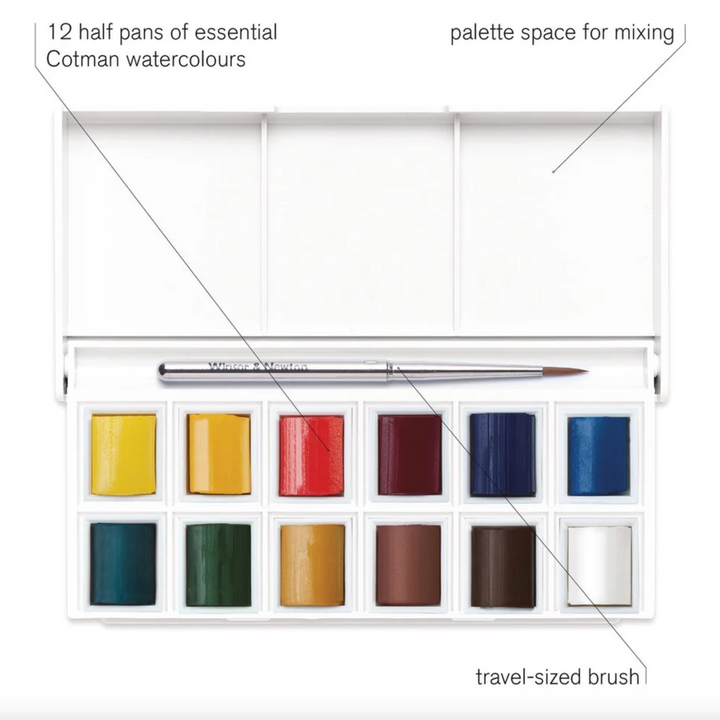 Winsor & Newton Cotman Watercolor Sketchers' Pocket Set, Detail 2