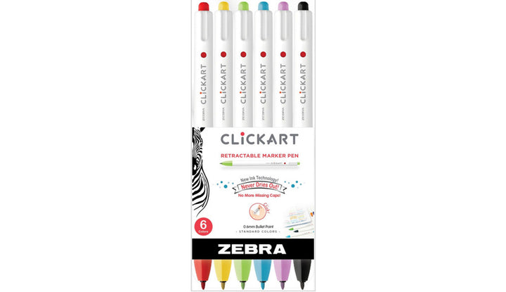 ClickArt Retractable Marker Pen Set