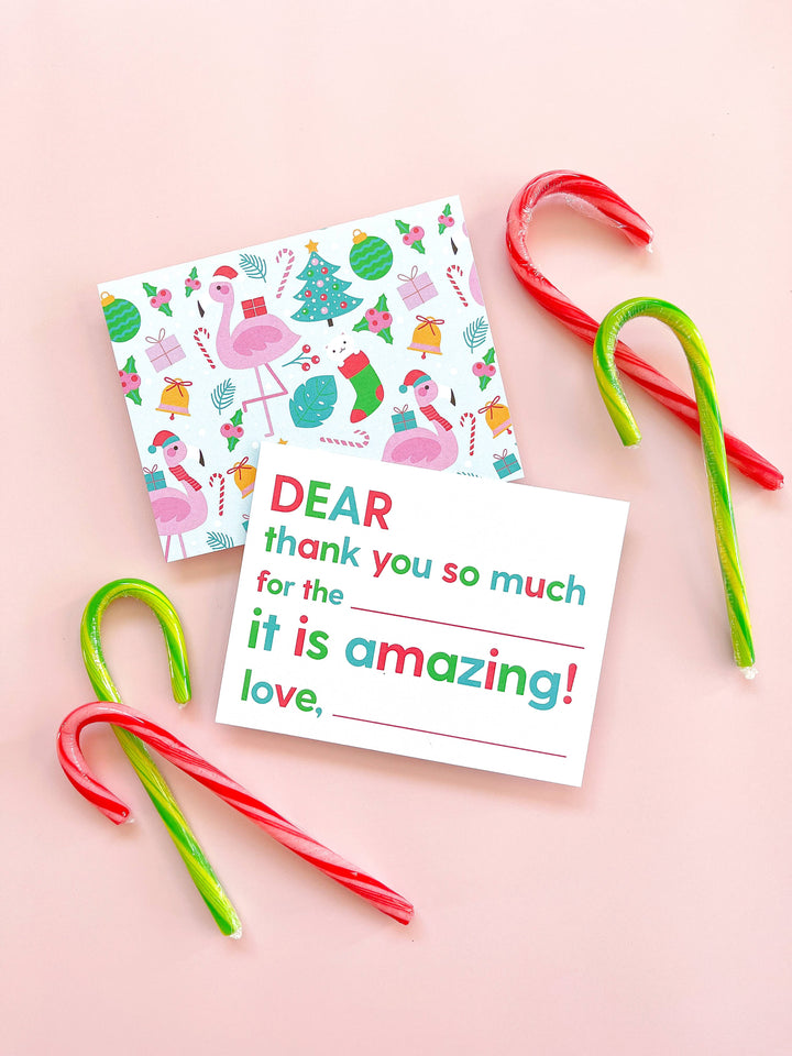 Kids Fill-in-the-blank Thank You Cards