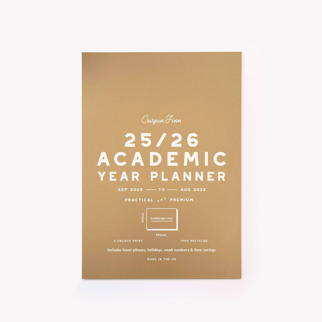 2025/2026 Academic Year Planner - Landscape View