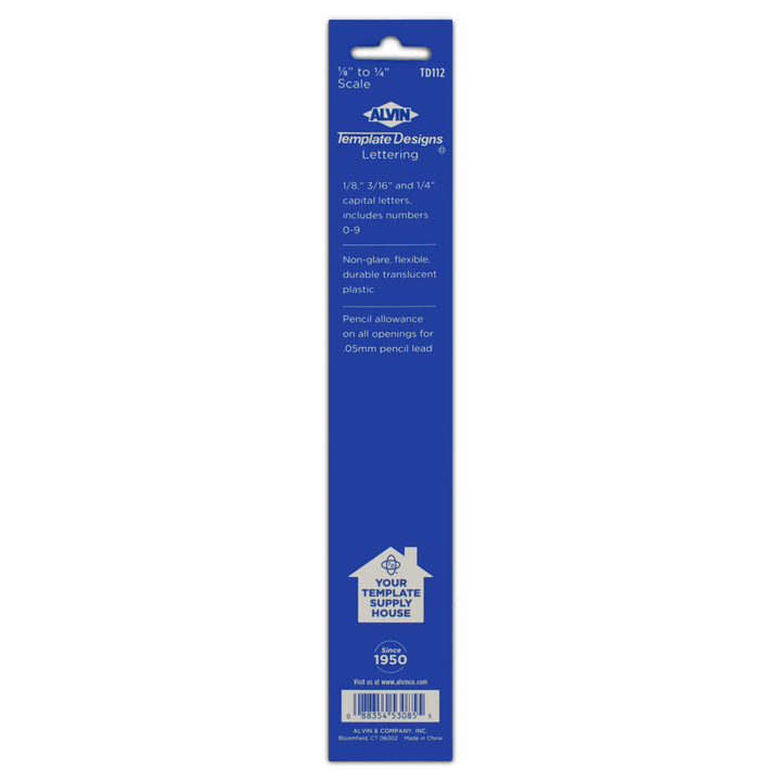 Standard Lettering Guide Template Ruler