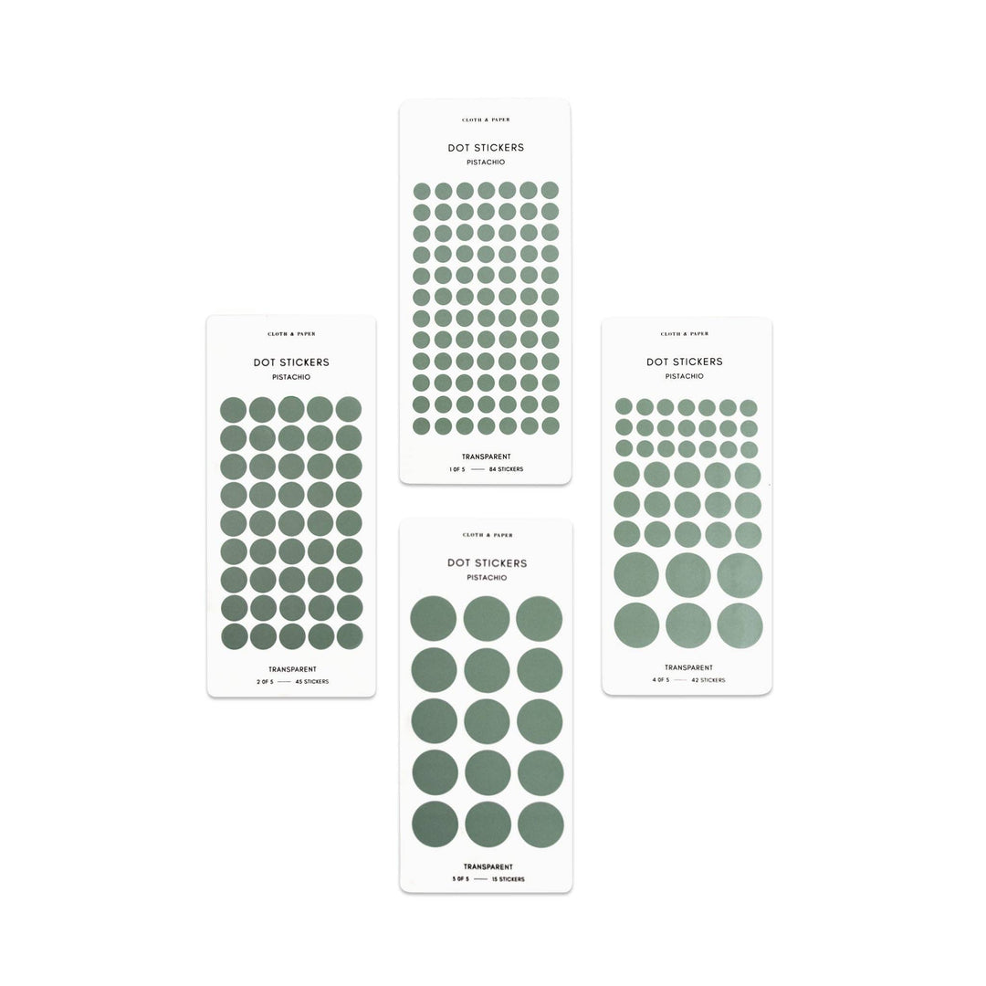 Transparent Dot Sticker Set