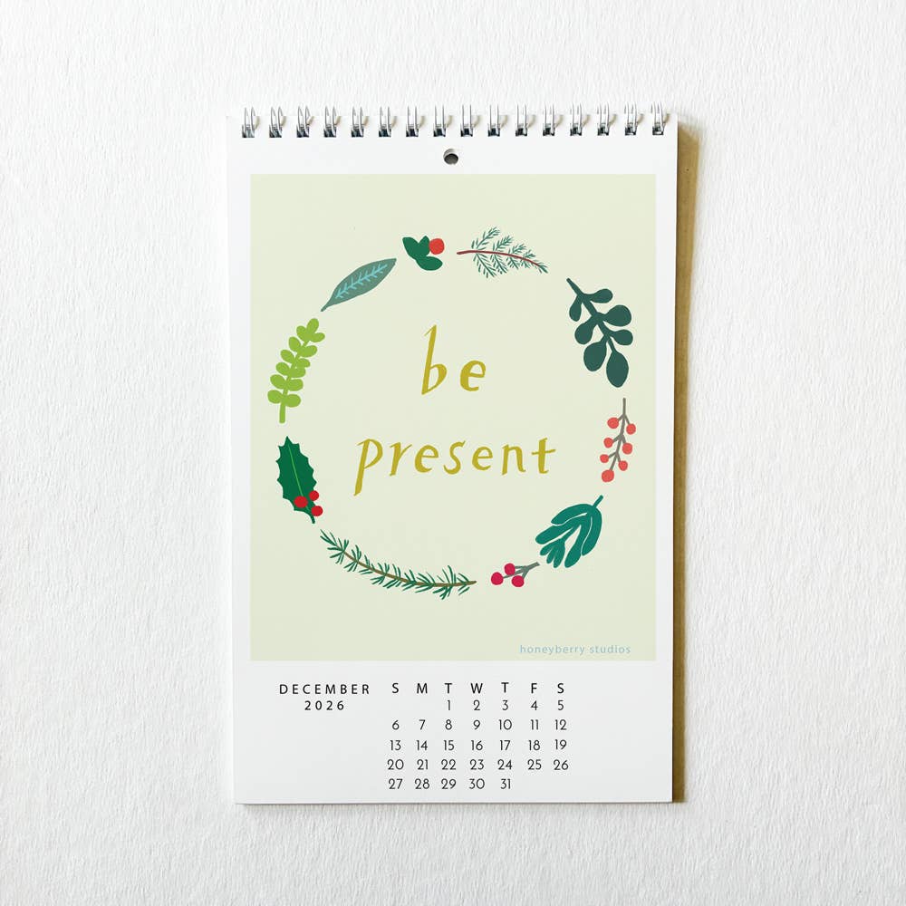 2026 Bloom in Your Own Time Wall Calendar