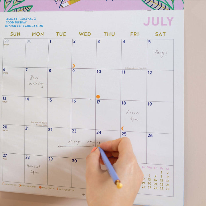 2026 Folk Animals & Retro Future Spacescapes Wall Calendars | Ashley Percival Collection