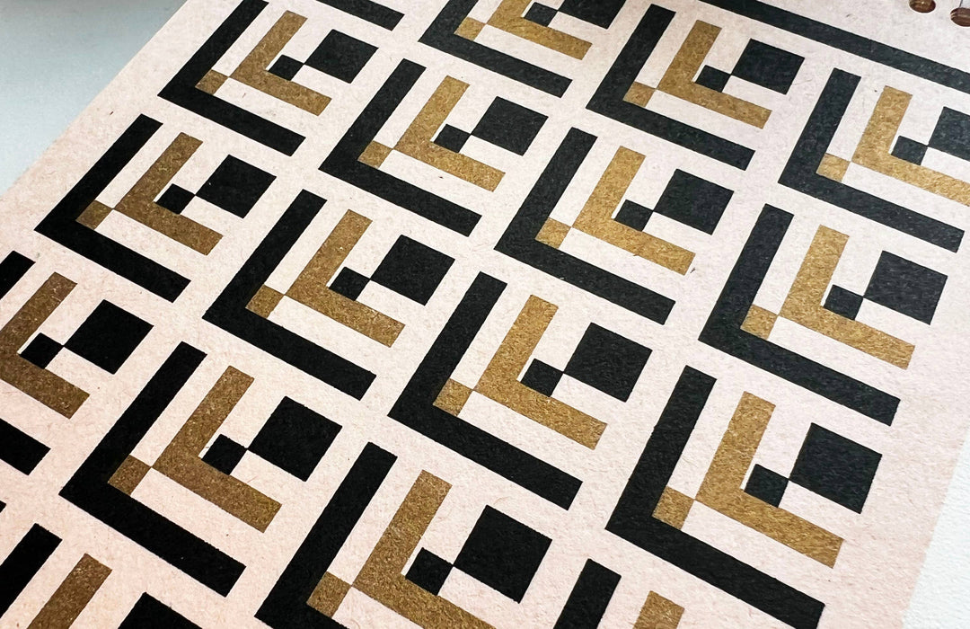 Pink & Gold Style 3 Risograph-Print Sketchbooks