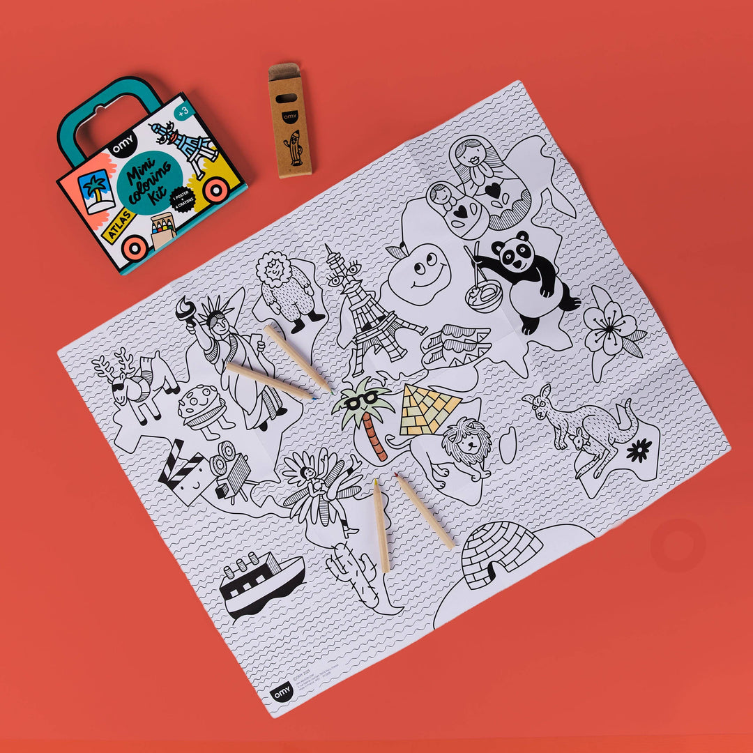 Mini Pocket Coloring Atlas