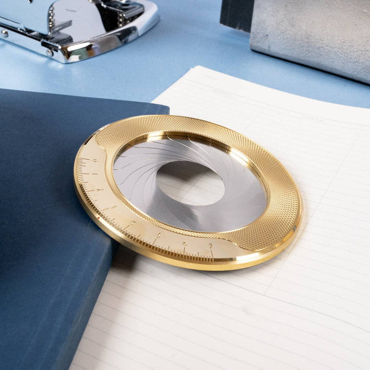 IRIS - Solid Brass and Steel Aperture Drawing Compass