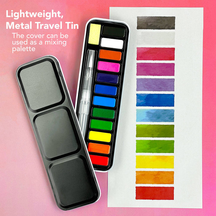Watercolor Travel Tin