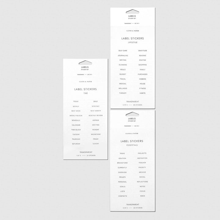 Clear Label Stickers