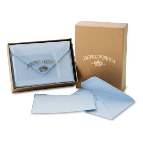 Deckle Edge Note Card Gold Box