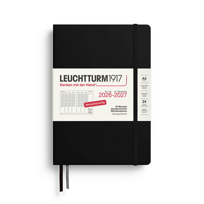 Leuchtturm Academic Week Planner Medium (A5) 2027, 18 Months