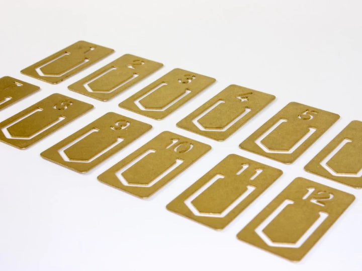 Brass Number Clips