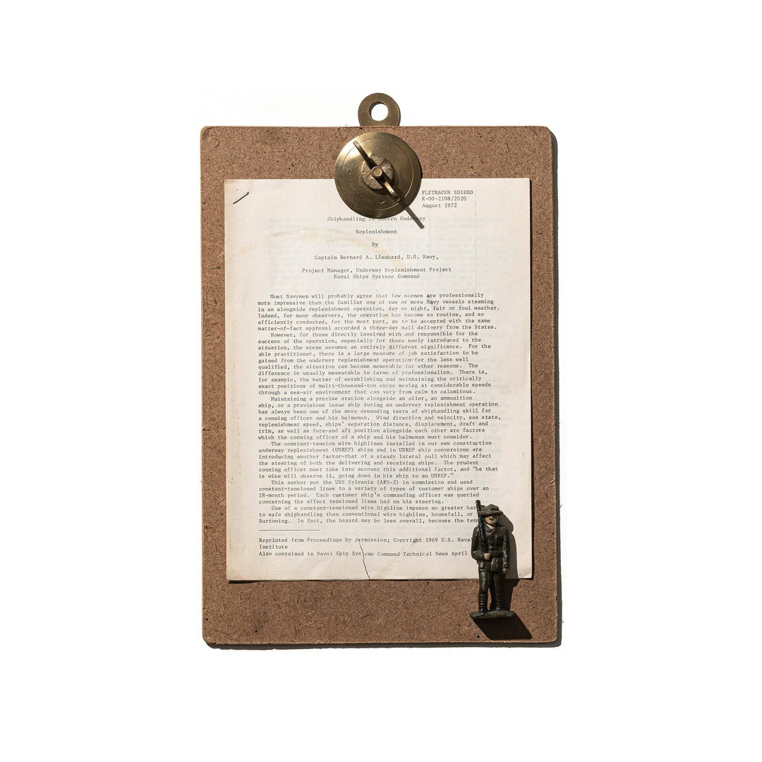 Vintage Brass Clipboard