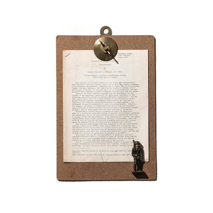 Vintage Brass Clipboard
