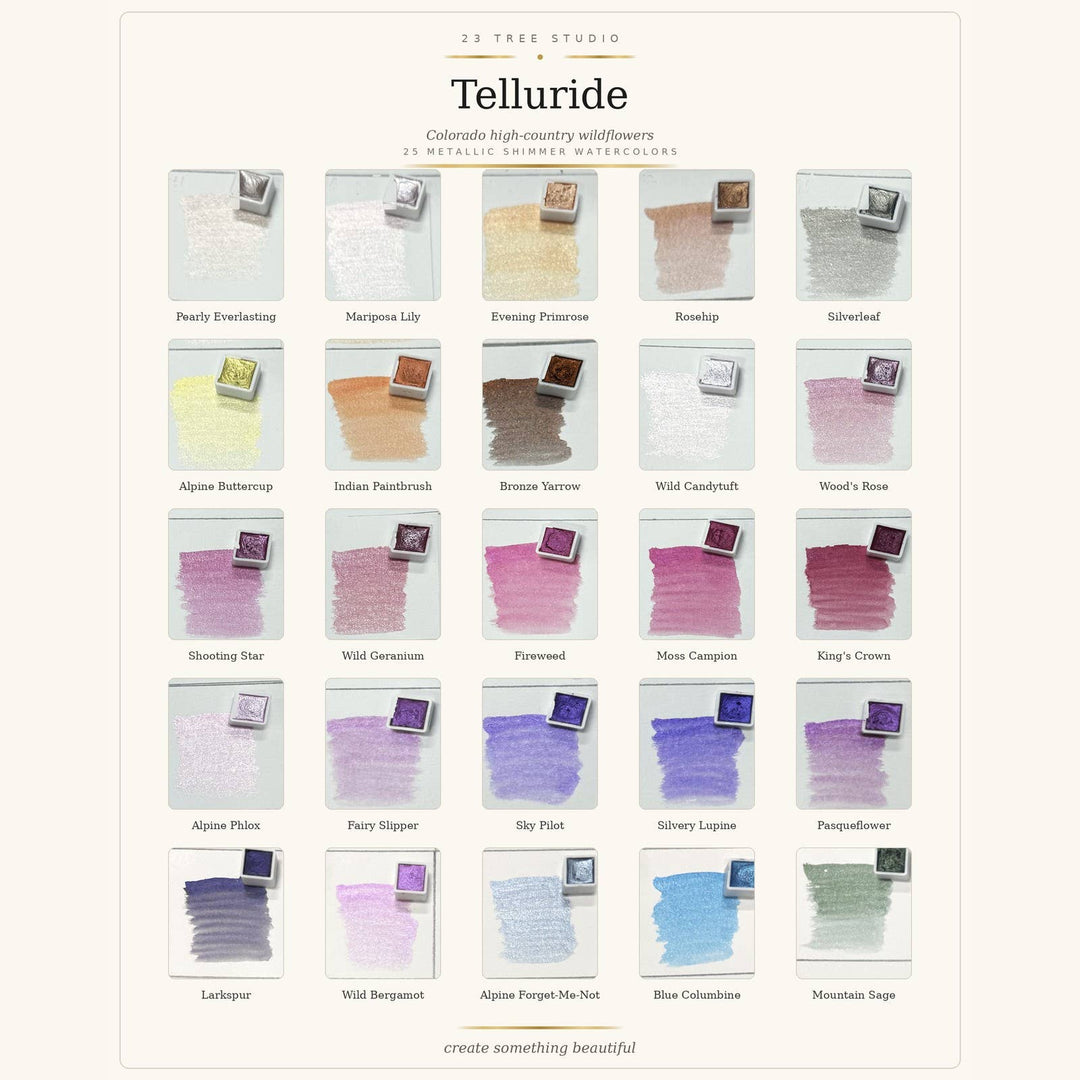Metallic Shimmer Watercolor Gift Set