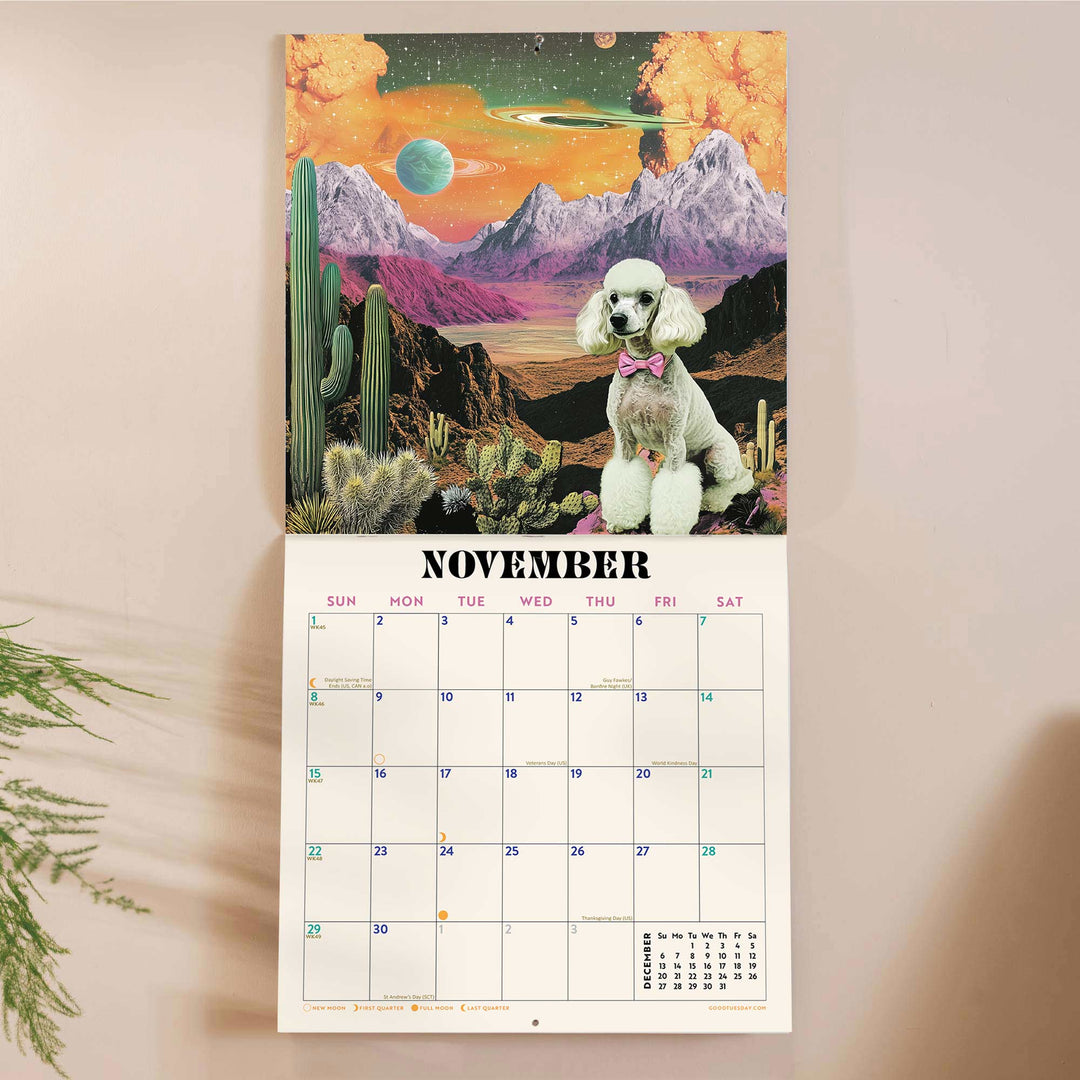 2026 Folk Animals & Retro Future Spacescapes Wall Calendars | Ashley Percival Collection