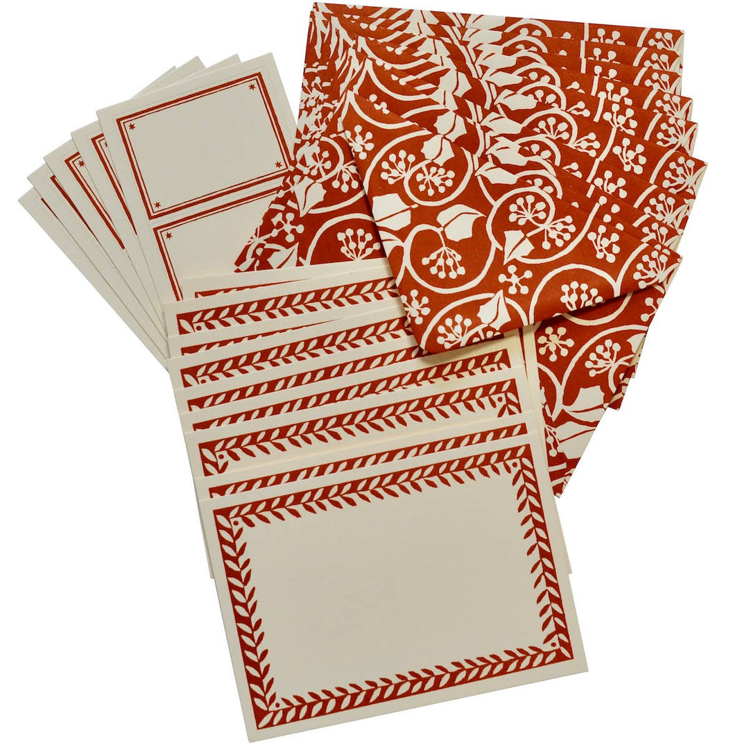 Set of Notecards with Envelopes and Labels