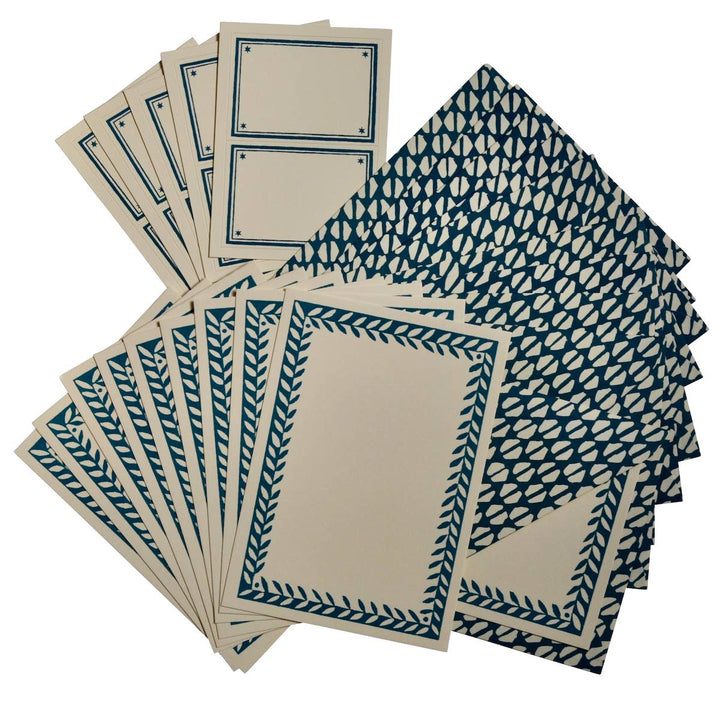 Set of Notecards and Envelopes with Labels