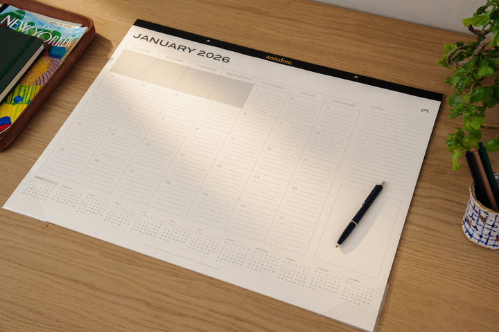 2026 Desk Calendar & Organizer