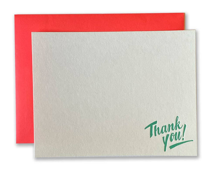 Boxed Set of Letterpress Thank You Cards