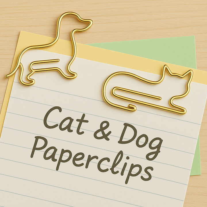 Cat & Dog Paper Clips