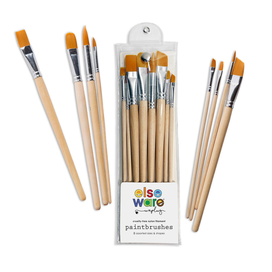 Paintbrush Set w/ Button Closure