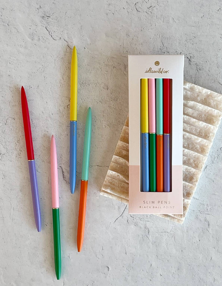 Slim Duo Colored Pens - Set of Four