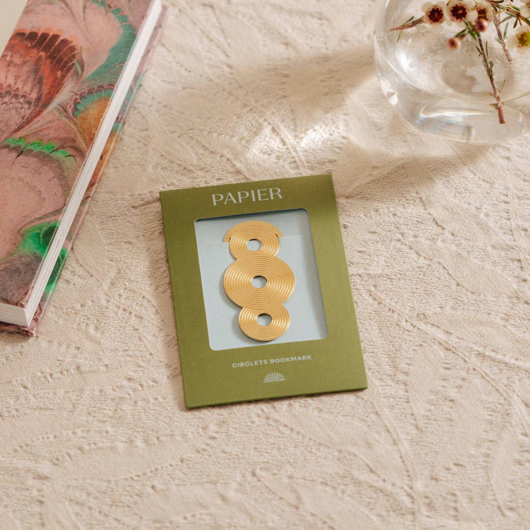 Brass Bookmark - Circlets