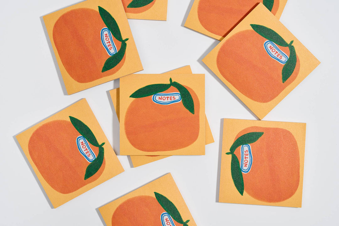 Cutie Orange Grocery Sticky Notes