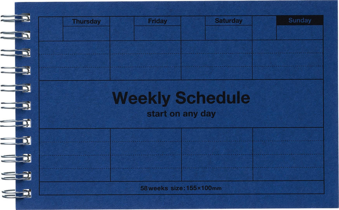Dayfree Weekly Schedule