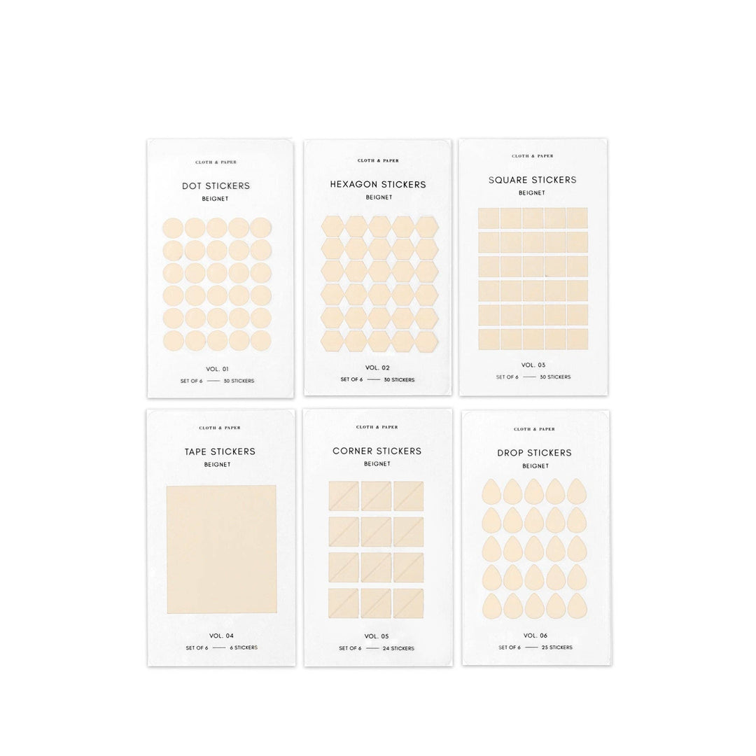Mini Shape Sticker Set | Transparent