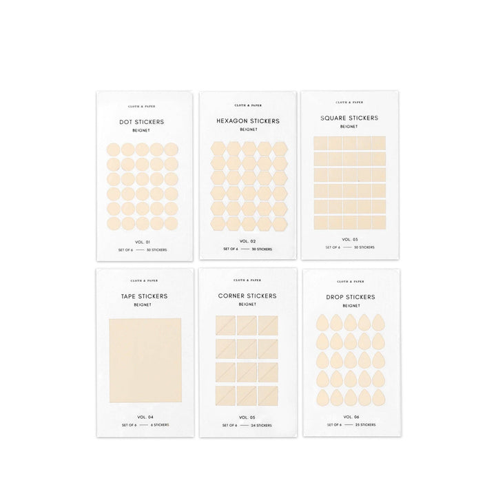 Mini Shape Sticker Set | Transparent