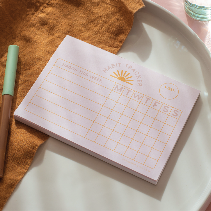 Weekly Habit Tracker Pad | A6