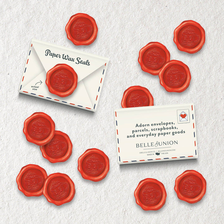 Holiday Paper Wax Seal Stickers