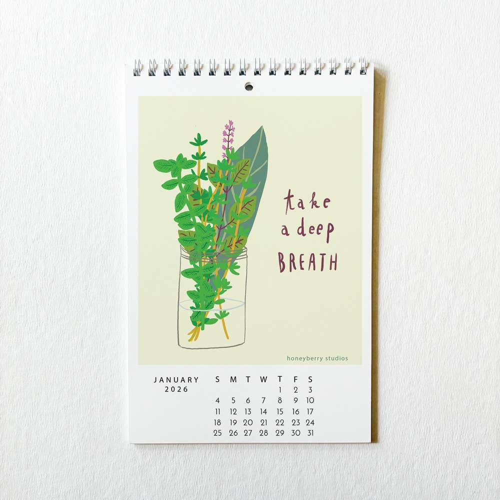 2026 Bloom in Your Own Time Wall Calendar