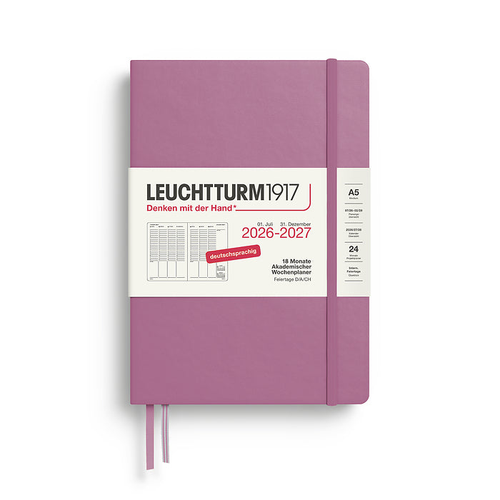Leuchtturm Academic Week Planner Medium (A5) 2027, 18 Months