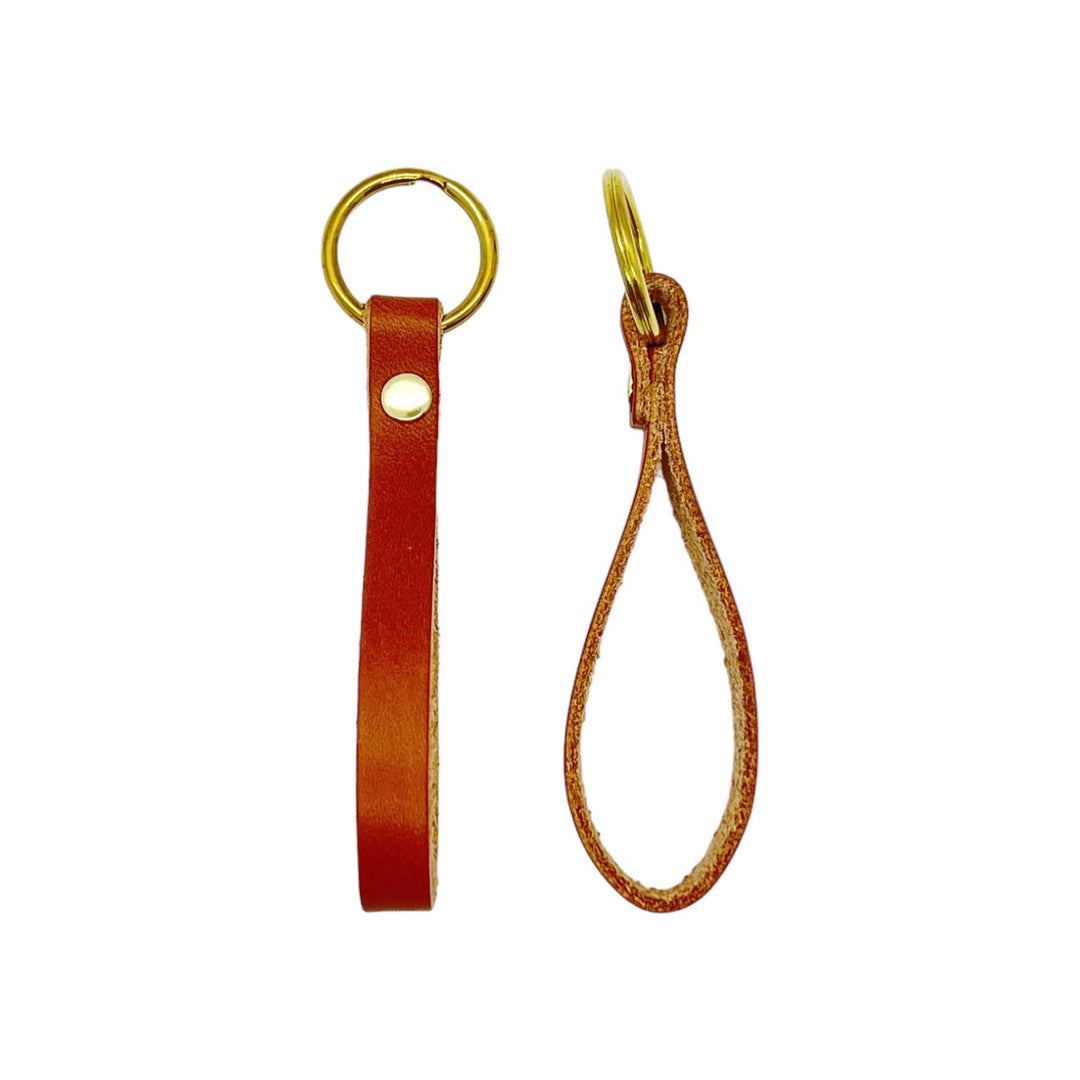 Tango Key Fob / Natural Leather Keychain