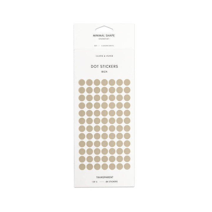 Transparent Dot Sticker Set