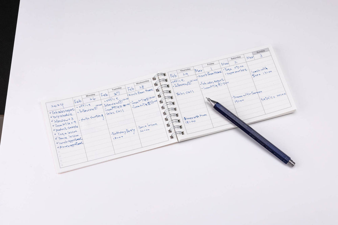Dayfree Weekly Schedule
